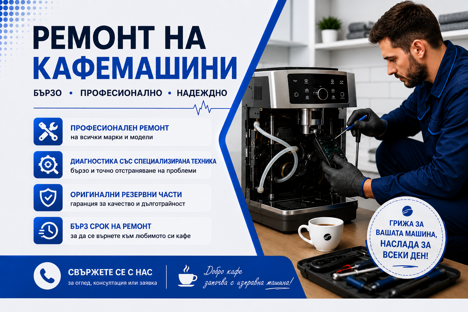 Ремонт на кафемашини